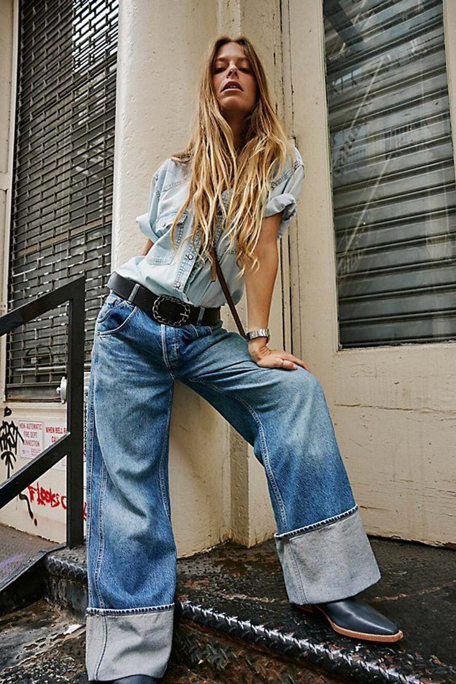 We The Free Final Countdown Low Rise Cuffed Boyfriend Jeans Size 27